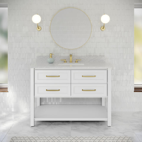 Jeffrey Alexander - Kipling 48 Inch W  Single Basin Bathroom Vanity Set