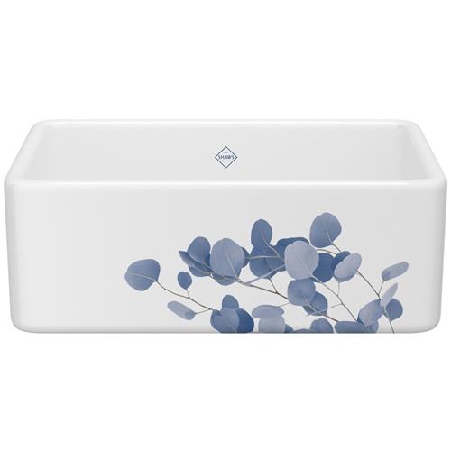 Rohl - Shaws Shaker 30 Inch Single Bowl Farmhouse Apron Front Fireclay Kitchen Sink With Selected Design