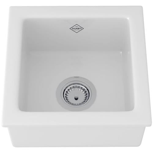 Rohl - Shaws Lancaster 15 Inch Single Bowl Fireclay Bar/Food Prep Kitchen Sink