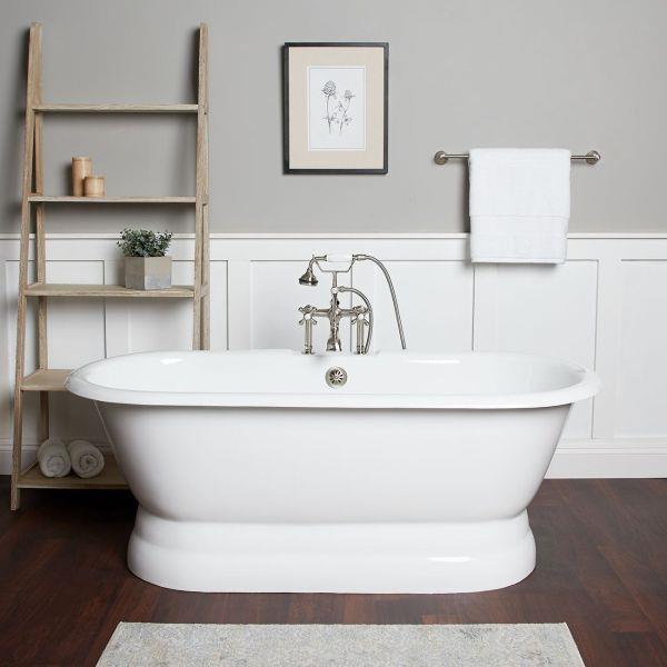 Maidstone - Sinclair Cast Iron Double Ended Pedestal Tub