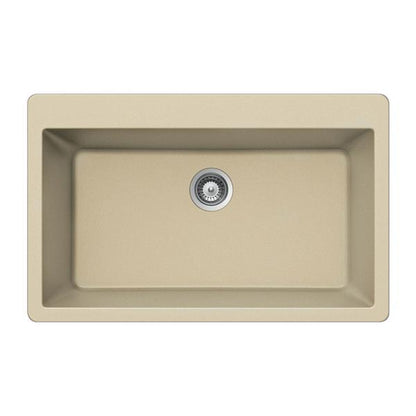 Hamat - SiOStone 33 Inch Granite Topmount Large Single Bowl Kitchen Sink