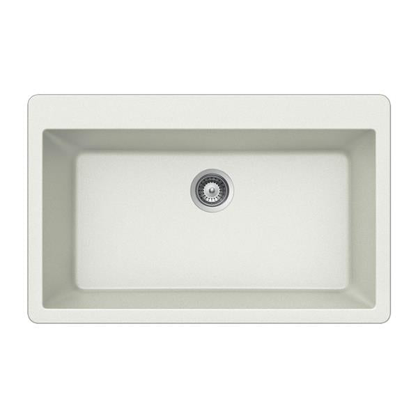 Hamat - SiOStone 33 Inch Granite Topmount Large Single Bowl Kitchen Sink