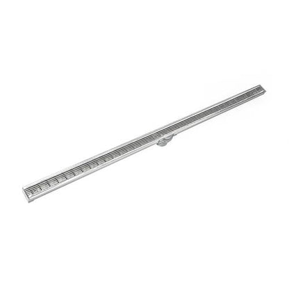 Infinity Drain - 72 Inch S-PVC Series Low Profile Complete Kit