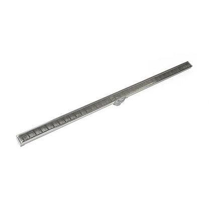 Infinity Drain - 96 Inch S-PVC Series Low Profile Complete Kit