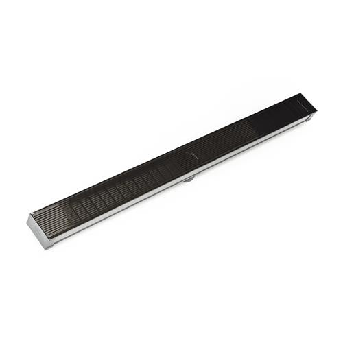 Infinity Drain - 96 Inch S-PVC Series Low Profile Complete Kit