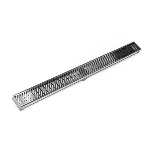 Infinity Drain - 96 Inch S-PVC Series Low Profile Complete Kit