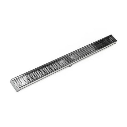 Infinity Drain - 96 Inch S-PVC Series Low Profile Complete Kit