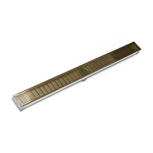 Infinity Drain - 96 Inch S-PVC Series Low Profile Complete Kit