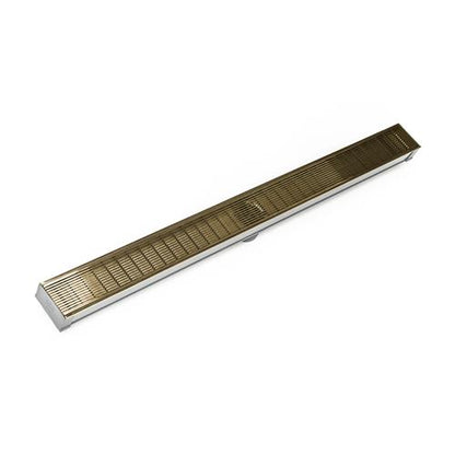 Infinity Drain - 96 Inch S-PVC Series Low Profile Complete Kit