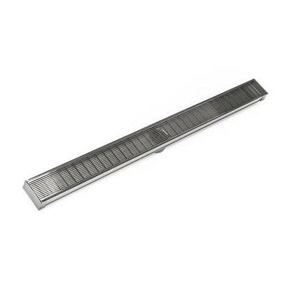 Infinity Drain - 96 Inch S-PVC Series Low Profile Complete Kit