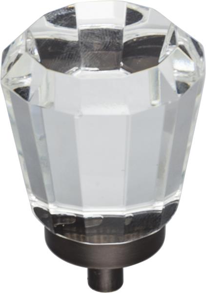 Jeffrey Alexander - 1-1/4 Inch Overall Length Faceted Glass Harlow Cabinet Knob