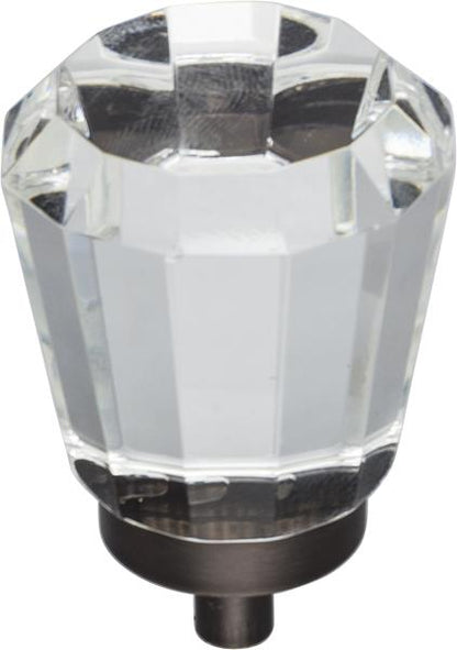 Jeffrey Alexander - 1-1/4 Inch Overall Length Faceted Glass Harlow Cabinet Knob