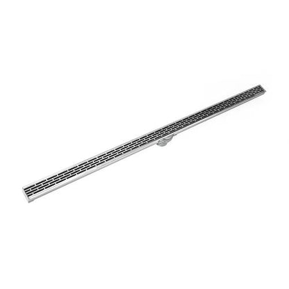 Infinity Drain - 96 Inch S-PVC Series Low Profile Complete Kit
