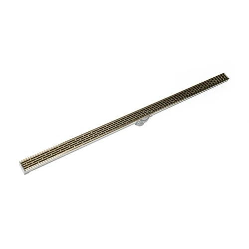 Infinity Drain - 72 Inch S-PVC Series Low Profile Complete Kit