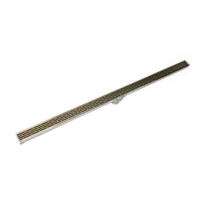Infinity Drain - 96 Inch S-PVC Series Low Profile Complete Kit