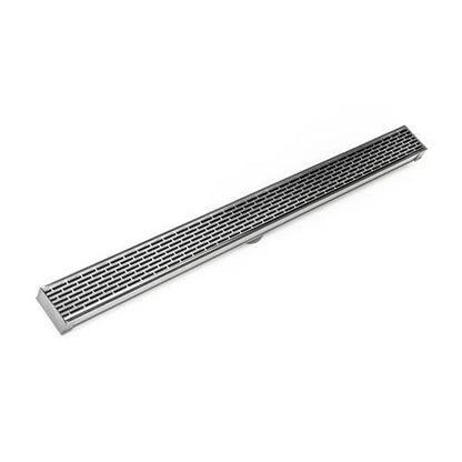 Infinity Drain - 96 Inch S-PVC Series Low Profile Complete Kit