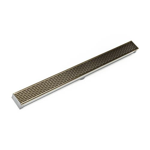 Infinity Drain - 96 Inch S-PVC Series Low Profile Complete Kit