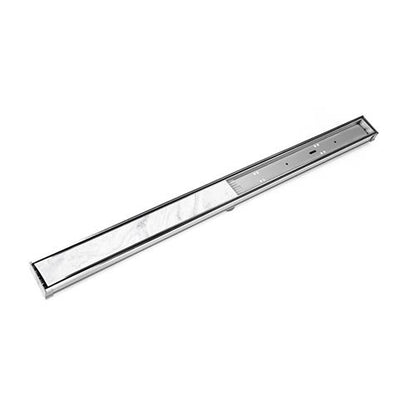 Infinity Drain - 48 Inch S-PVC Series Low Profile Complete Kit