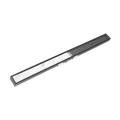 Infinity Drain - 96 Inch S-Stainless Steel Series Complete Kit with Low Profile Tile Insert Frame