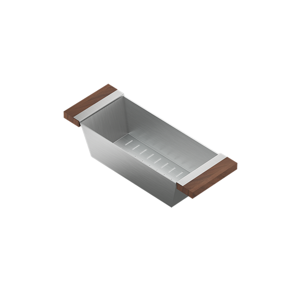 Julien - Smartstation rectangular colander for 18 inch sink - walnut