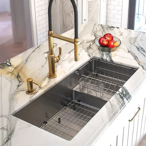 Nantucket Sinks - Pro Series Undermount Stainless Steel Kitchen Sink With Compatible Accessories