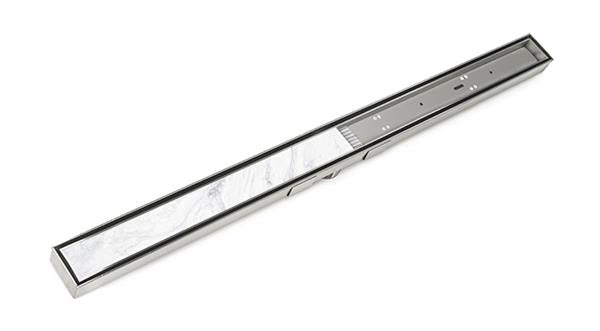 Infinity Drain - 36 Inch S-Stainless Steel Series Complete Kit with Tile Insert Frame