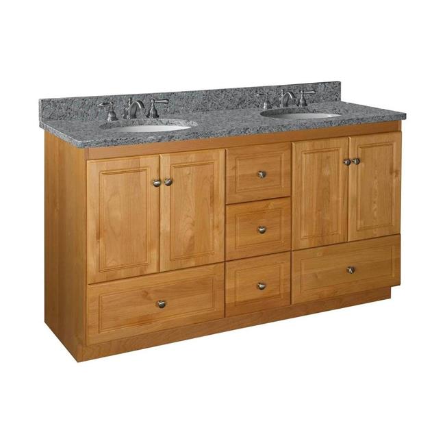 Simplicity by Strasser - 60 X 21 X 34.5 Legacy Vanity Ultra Door For Double Basin (Top not included)