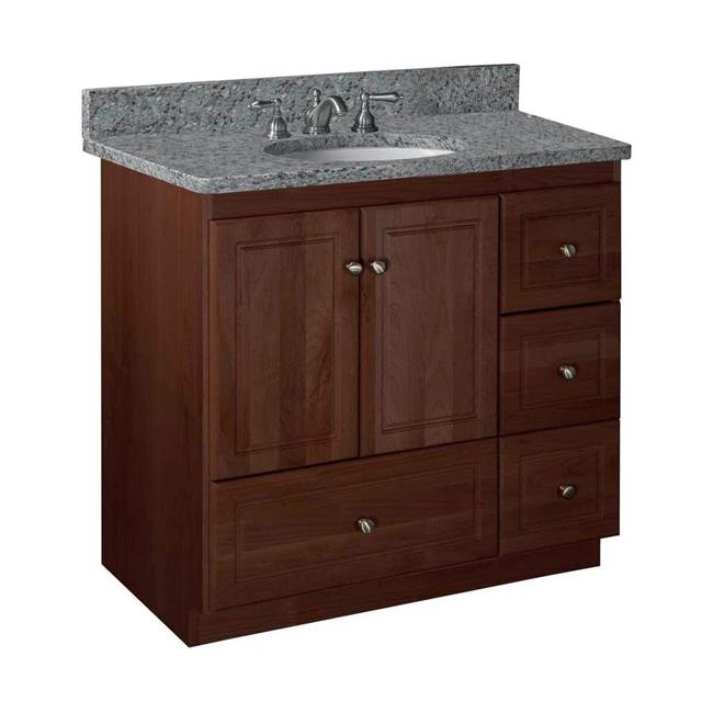 Simplicity by Strasser - 36 X 21 X 34.5 Legacy Vanity Ultra Door Right Hand Drawers
