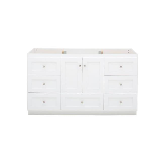 Simplicity by Strasser - 60 X 21 X 34.5 Legacy Vanity Shaker Door For Single Basin (Top not included)
