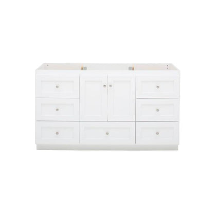 Simplicity by Strasser - 60 X 21 X 34.5 Legacy Vanity Shaker Door For Single Basin (Top not included)