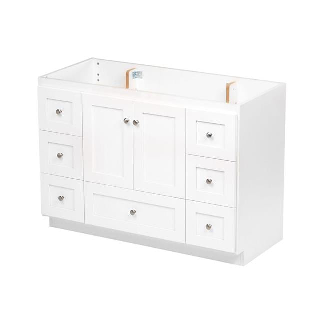 Simplicity by Strasser - 48 X 21 X 34.5 Legacy Vanity Shaker Door For Single Basin (Top not included)