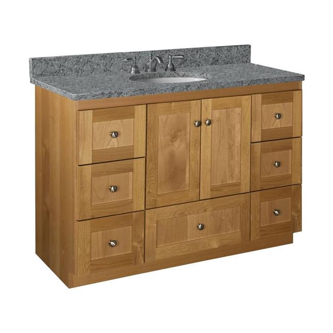 Simplicity by Strasser - 48 X 21 X 34.5 Legacy Vanity Shaker Door For Single Basin (Top not included)