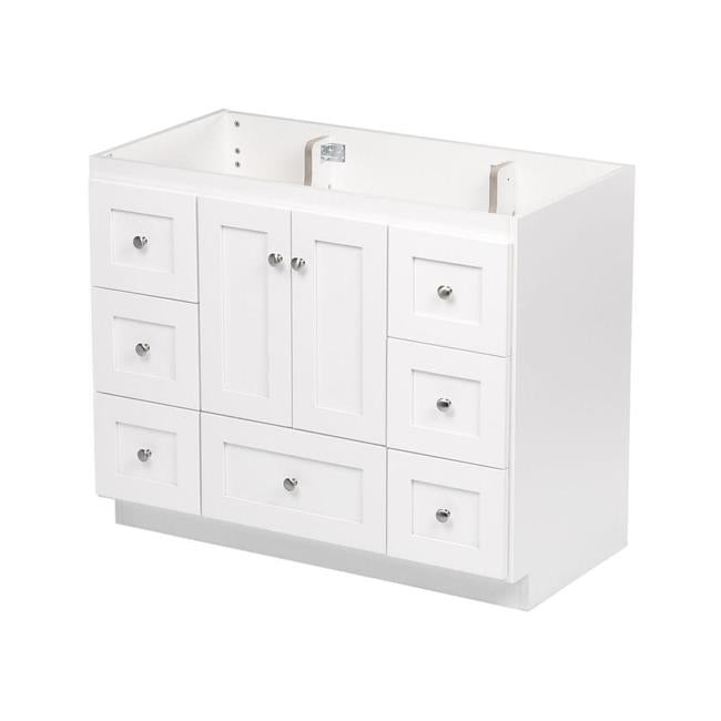 Simplicity by Strasser - 42 X 21 X 34.5 Legacy Vanity Shaker Door For Single Basin