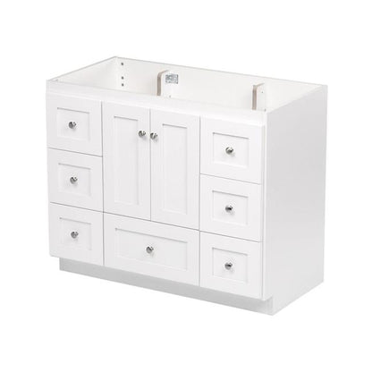 Simplicity by Strasser - 42 X 21 X 34.5 Legacy Vanity Shaker Door For Single Basin