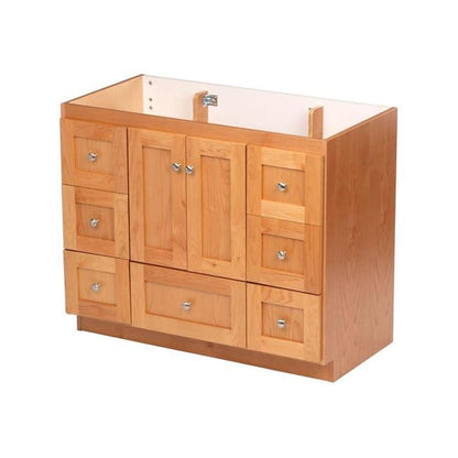Simplicity by Strasser - 42 X 21 X 34.5 Legacy Vanity Shaker Door For Single Basin