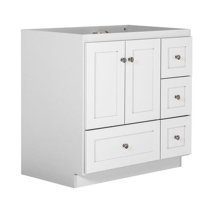 Simplicity by Strasser - 36 X 21 X 34.5 Legacy Vanity Shaker Door Right Hand Drawers (Top not included)