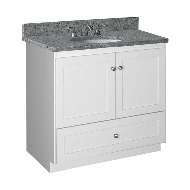 Simplicity by Strasser - 36 X 21 X 34.5 Legacy Vanity Shaker Door No Side Drawers (Top not included)