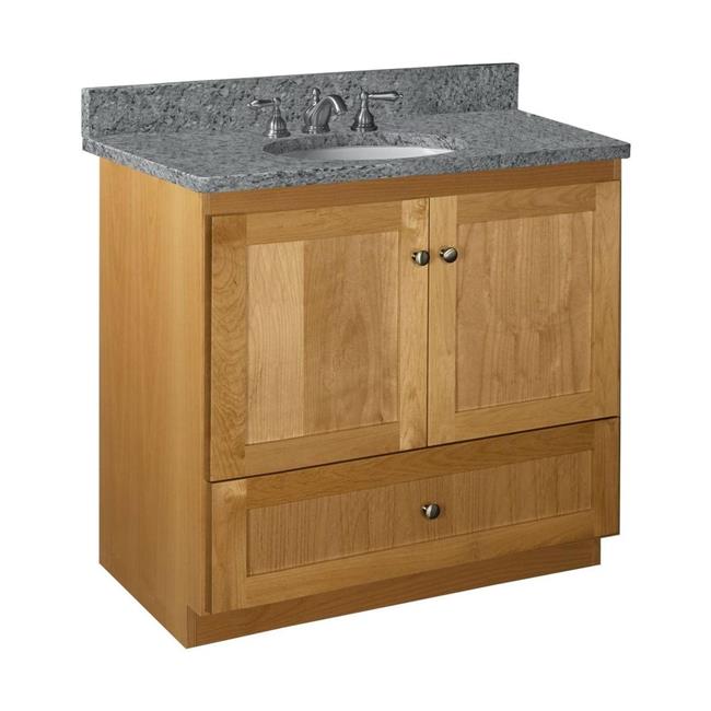 Simplicity by Strasser - 36 X 21 X 34.5 Legacy Vanity Shaker Door No Side Drawers (Top not included)
