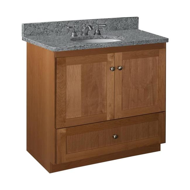 Simplicity by Strasser - 36 X 21 X 34.5 Legacy Vanity Shaker Door No Side Drawers (Top not included)