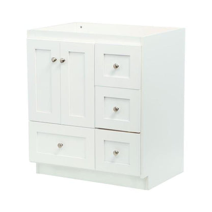 Simplicity by Strasser - 30 X 21 X 34.5 Legacy Vanity Shaker Door Right Hand Drawers (Top not included)
