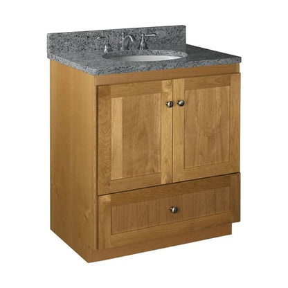 Simplicity by Strasser - 30 X 21 X 34.5 Legacy Vanity Shaker Door No Side Drawers (Top not included)