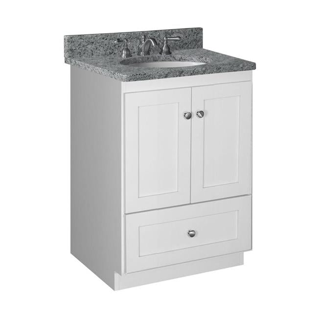 Simplicity by Strasser - 24 X 21 X 34.5 Legacy Vanity Shaker Door No Side Drawers (Top not included)
