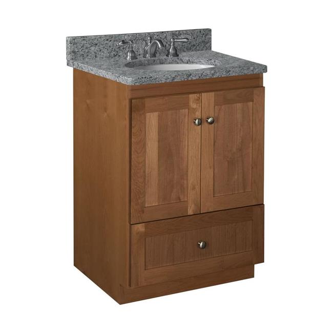 Simplicity by Strasser - 24 X 21 X 34.5 Legacy Vanity Shaker Door No Side Drawers (Top not included)