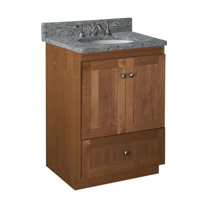 Simplicity by Strasser - 24 X 21 X 34.5 Legacy Vanity Shaker Door No Side Drawers (Top not included)