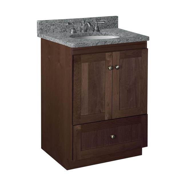 Simplicity by Strasser - 24 X 21 X 34.5 Legacy Vanity Shaker Door No Side Drawers (Top not included)