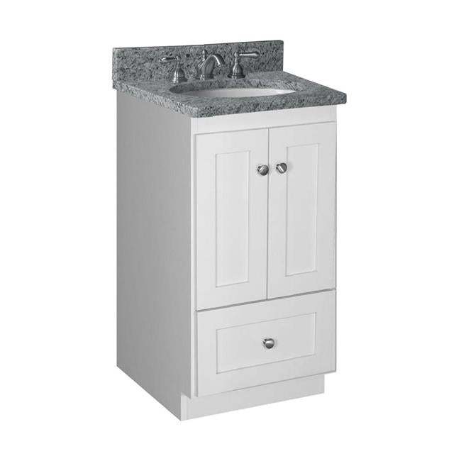 Simplicity by Strasser - 18 X 21 X 34.5 Legacy Vanity Shaker Door No Side Drawers (Top not included)