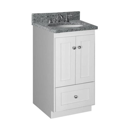 Simplicity by Strasser - 18 X 21 X 34.5 Legacy Vanity Shaker Door No Side Drawers (Top not included)