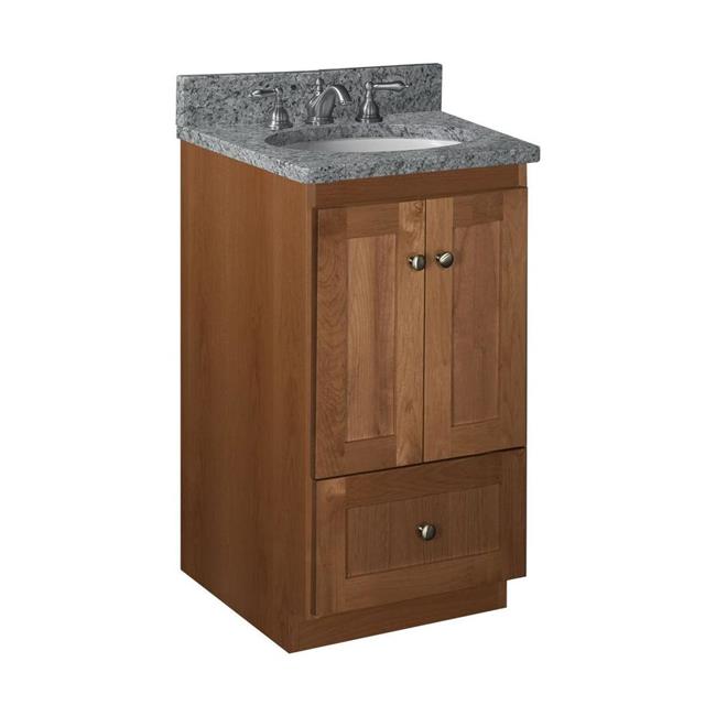 Simplicity by Strasser - 18 X 21 X 34.5 Legacy Vanity Shaker Door No Side Drawers (Top not included)