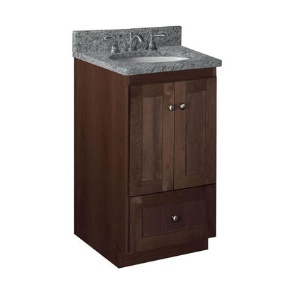 Simplicity by Strasser - 18 X 21 X 34.5 Legacy Vanity Shaker Door No Side Drawers (Top not included)