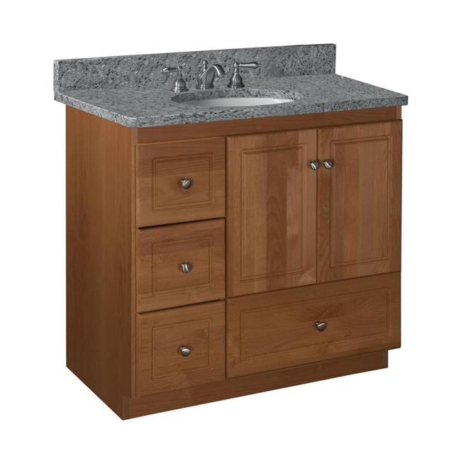Simplicity by Strasser - 36 X 21 X 34.5 Legacy Vanity Ultra Door Left Hand Drawers (Top not included)